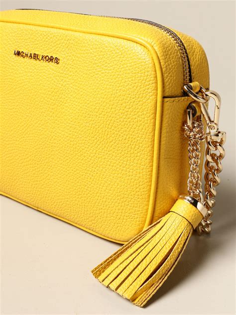 michael kors yellow stripes sling|Michael Kors yellow crossbody.